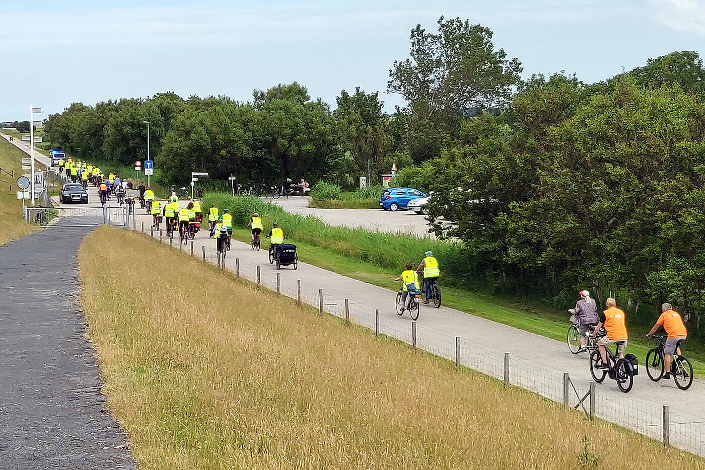 Tag des Fahrrads 2022 - Der Lindwurm am Deich