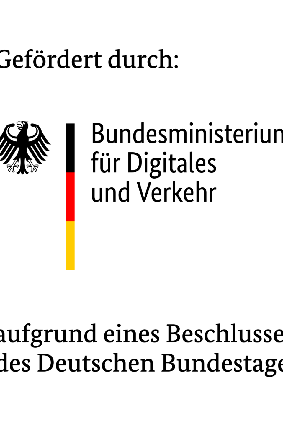 Logo BMDV Logo Bundesministerium für Digitales und Verkehr